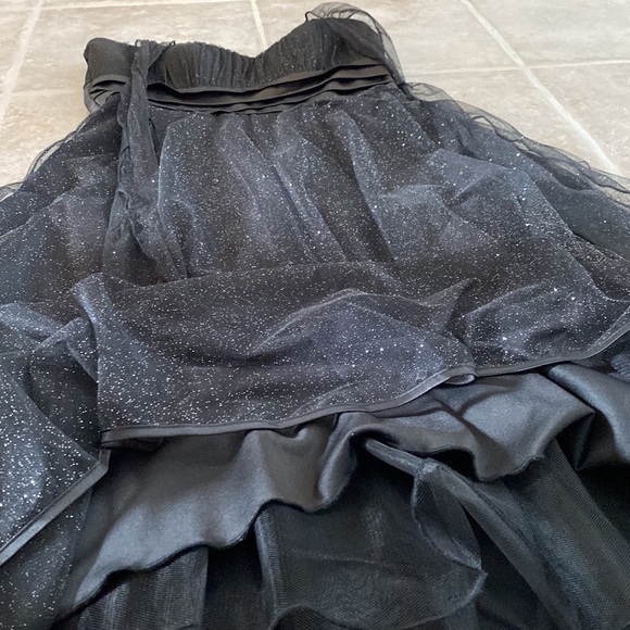 ‘Speechless’ Halter Sparkling Black Formal Tea-length  dress - Picture 6 of 9